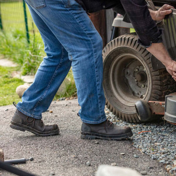 Muck Chore Farm Lederstiefel Herren Schwarz | Deutschland-026841