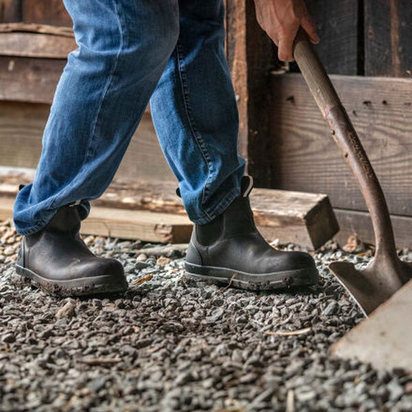 Muck Chore Farm Lederstiefel Herren Schwarz | Deutschland-534820